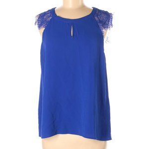 NWT Brixon Ivy Cobalt Blue Kalu Lace Sleeve Blouse
